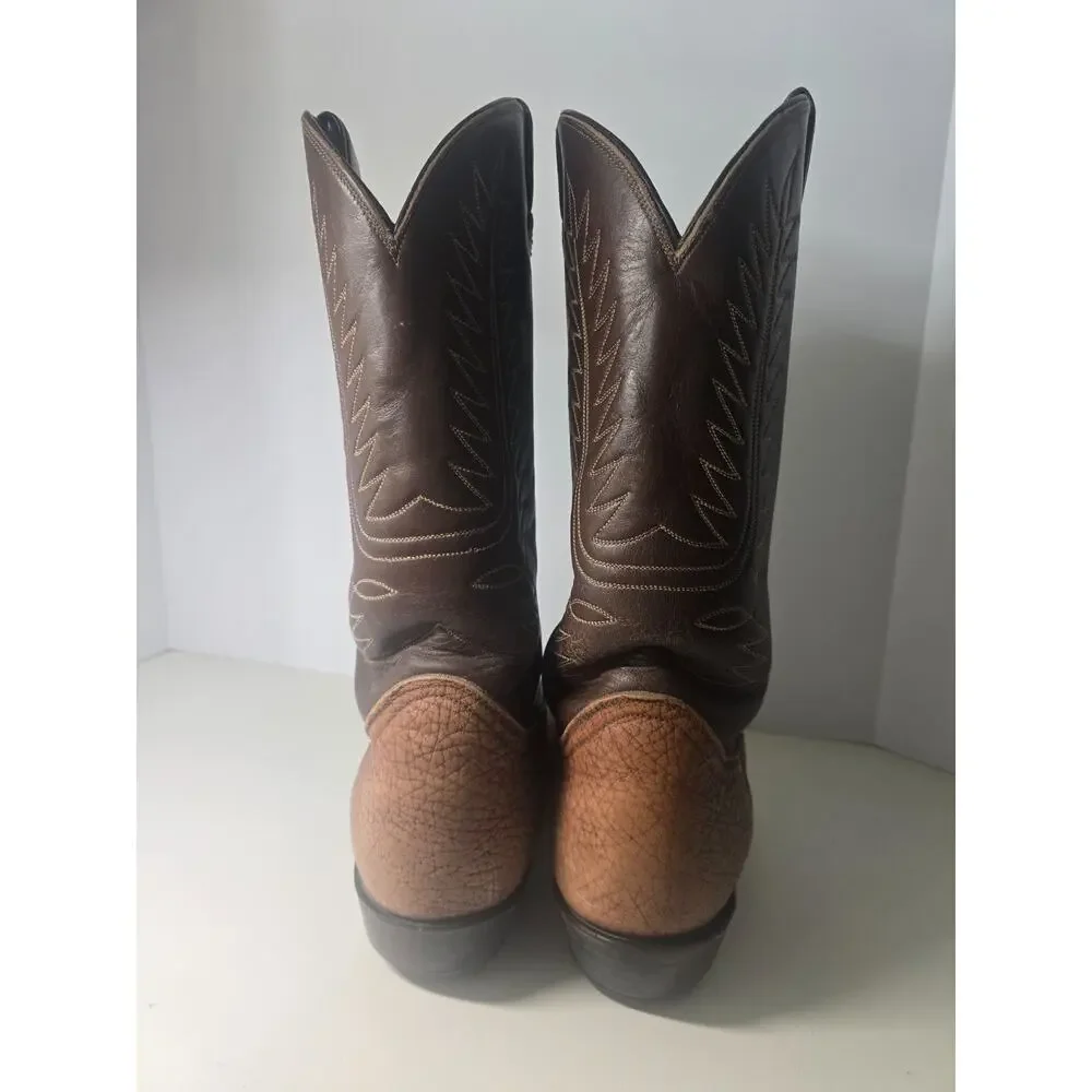 Tony Lama 2 Toned Western Cowboy Boots Size 10 D B721089